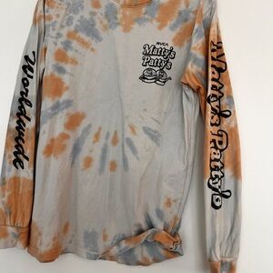 RVCA tie dye mattys patty’s long sleeve shirt